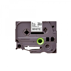 Brother TZEFX221 etichete originale flexibile 9mm x 8m, negru pe alb, PTouch laminate, pentru identificare cabluri si fire TZe-FX221