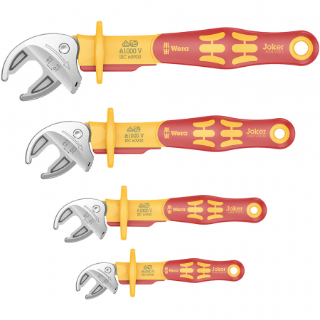 Set 4 x Cheie reglabila VDE WERA 6004 Joker 7 - 19 mm, 119 - 226 mm 05020170001 [1]