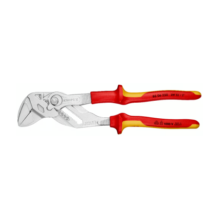 Chei si truse chei reglabile - Cleste-cheie KNIPEX 86 06 250 VDE, reglabil, capacitate 52 mm, multifunctional pentru strangere, prindere si presare