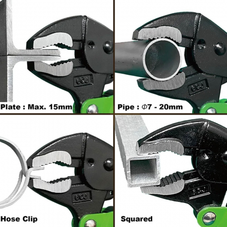 Cleste autoblocant cu extractor suruburi uzate, reglare automata, ENGINEER PZ-67, 175 mm [1]