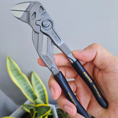 Cleste Cheie cu reglaj automat, manere multicomponente, 180 mm, KNIPEX 86 01 180 XMAS [4]