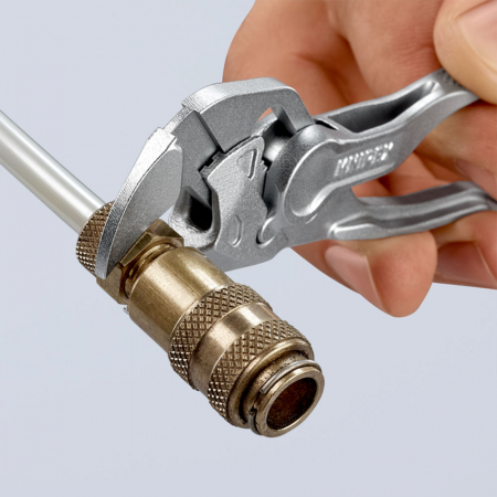 Mini Cleste Cheie XS cu reglaj automat, mecanica fina, instalatii sanitare, o scula de nelipsit din trusa de scule de bicicleta sau de motocicleta, 100mm, KNIPEX 86 04 100 [13]