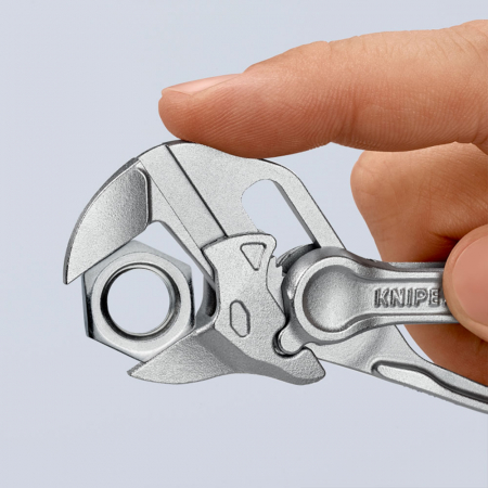 Mini Cleste Cheie XS cu reglaj automat, mecanica fina, instalatii sanitare, o scula de nelipsit din trusa de scule de bicicleta sau de motocicleta, 100mm, KNIPEX 86 04 100 [7]