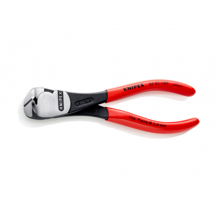 Cleste taietor frontal de forta, maner plastic, 160mm,  KNIPEX 67 01 160 [3]