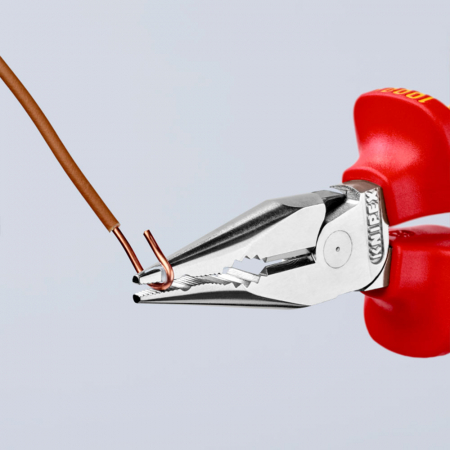 Needle-Nose Combination Pliers, VDE 1000 V, multicomponent handle, 145mm, KNIPEX 08 26 145 [2]