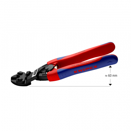 KNIPEX CoBolt compact pliers, cutter for screws, nails, rivets up to Ø 5.2 mm, steel helical spring, 71 22 200 [3]
