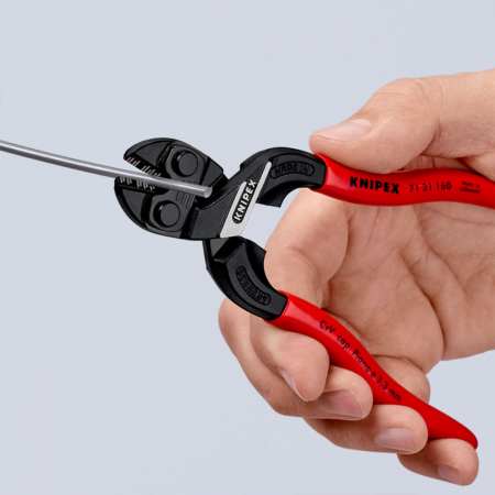 Cleste compact KNIPEX CoBolt S, taietor suruburi, cuie, nituri pana la Ø 4,8 mm, 71 31 160 [1]