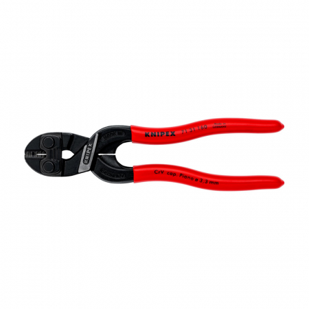Clesti pentru taiat bolturi - Cleste compact KNIPEX CoBolt S, taietor suruburi, cuie, nituri pana la Ø 4,8 mm, 71 31 160