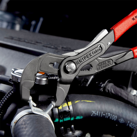 Pliers with automatic adjustment, fixing necklaces, 250mm, maximum diameter 70mm, automotive, KNIPEX 85 51 250 AF [1]