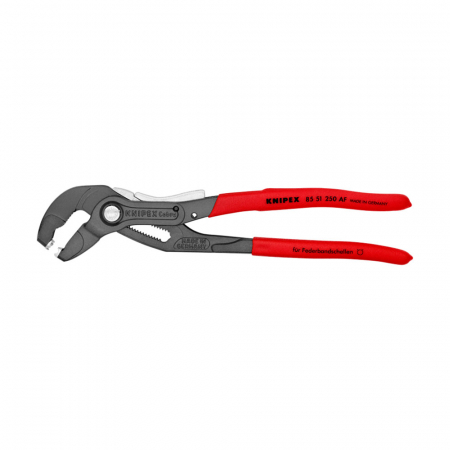 Circlip  and hose clamps Pliers - Pliers with automatic adjustment, fixing necklaces, 250mm, maximum diameter 70mm, automotive, KNIPEX 85 51 250 AF