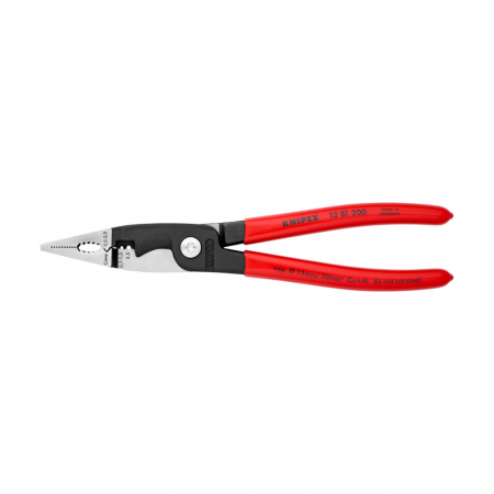 Clesti multifunctionali electrician - Cleste multifunctional, dezizolare, crimpare ferule, pentru electricieni, 200mm,  KNIPEX 13 81 200