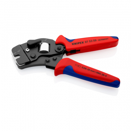 Angled scissors for electricians, ferrule crimping, 160 mm KNIPEX