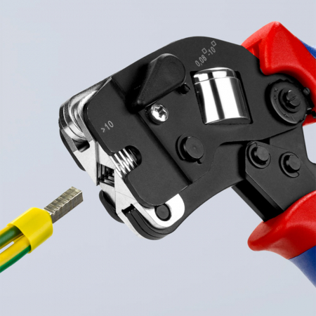 Cleste de sertizat ferule, cu autoreglaj, pana la 16 mm², manere multicomponent, 190 mm, KNIPEX  97 53 09 [7]