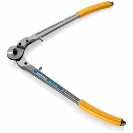 Cleste Foarfeca, pentru taiat cabluri de sarma si cabluri obisnuite, maner multicomponent, 600 mm, KNIPEX  95 71 600 [1]