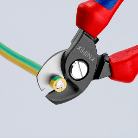 Cleste Foarfeca, pentru taiat cabluri, maner multicomponent, 165 mm, KNIPEX  95 12 165 [1]
