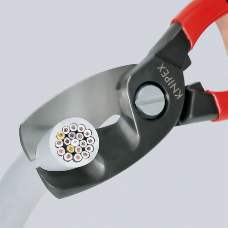 Cleste Foarfeca, pentru taiat cabluri, maner multicomponent, 200 mm, KNIPEX  95 12 200 [2]