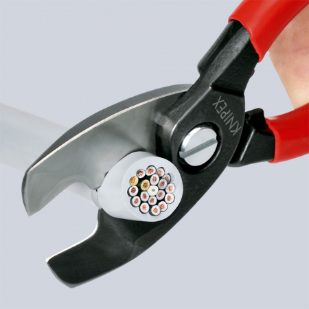 Cleste Foarfeca, pentru taiat cabluri, maner multicomponent, 200 mm, KNIPEX  95 12 200 [1]