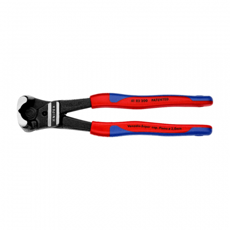 Clesti taiere frontala - Cleste frontal pentru bolturi, cuie, nituri, manere multicomponent, 200mm, KNIPEX 61 02 200