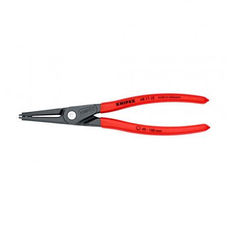 Motorcycle Service Tools - Precision Circlip Pliers for internal circlips in bore holes, automotive, 225mm, KNIPEX 48 11 J3