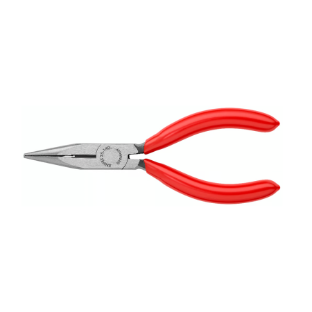 Clesti cu nas lung - Cleste plat-rotund cu tais KNIPEX 25 01 140 cu cioc drept, 140 mm, pentru apucare si taiere