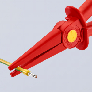 Cleste plastic nas lung semirotund, testat VDE 1000 V, KNIPEX 98 62 02, lucrari sub tensiune, 220 mm6
