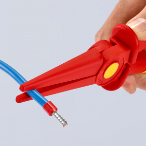 Cleste plastic nas lung semirotund, testat VDE 1000 V, KNIPEX 98 62 02, lucrari sub tensiune, 220 mm5
