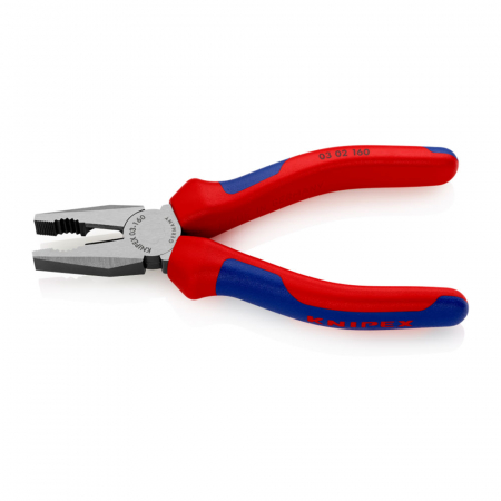 Cleste patent combinat, parghie mare, maner multicomponent, 160mm,  KNIPEX 03 02 160 [7]