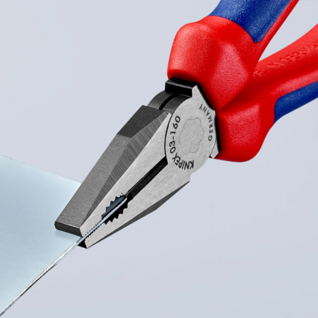 Cleste patent combinat, parghie mare, maner multicomponent, 160mm,  KNIPEX 03 02 160 [4]
