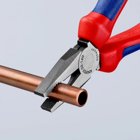 Cleste patent combinat, parghie mare, maner multicomponent, 160mm,  KNIPEX 03 02 160 [3]