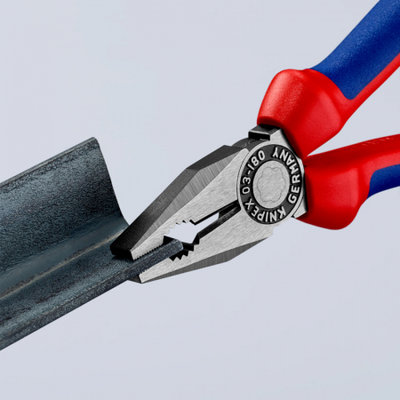 Combined patent pliers, large lever, multicomponent handle, 180mm, KNIPEX 03 02 180 [3]