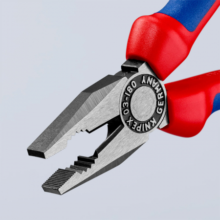 Combined patent pliers, large lever, multicomponent handle, 180mm, KNIPEX 03 02 180 [8]