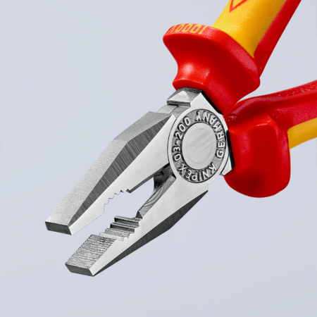 Cleste patent combinat VDE 1000 V, parghie mare, maner multicomponent, 200mm,  KNIPEX 03 06 200 [7]