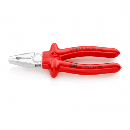 Cleste patent combinat VDE 1000 V, parghie mare, 200mm,  KNIPEX 03 07 200 [2]