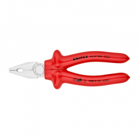 Scule si unelte VDE - Cleste patent combinat VDE 1000 V, parghie mare, 200mm,  KNIPEX 03 07 200