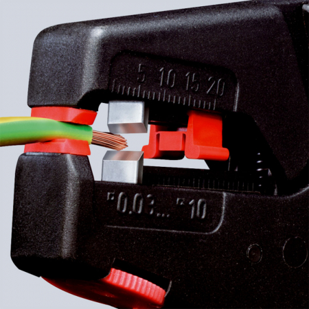 Cleste dezizolator cu autoreglaj, 200mm,  KNIPEX 12 40 200 [2]