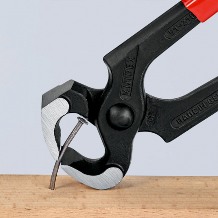 Cleste ciocan cu suprafata pentru baterea cuielor, maner plastic, 210mm,  KNIPEX 51 01 210 [2]