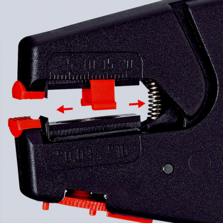 Cleste dezizolator cu autoreglaj, 200mm,  KNIPEX 12 40 200 [1]