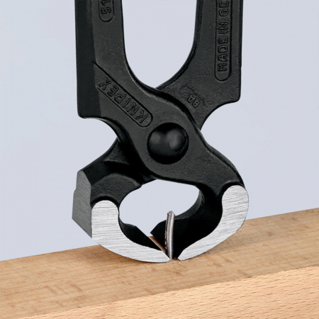 Cleste ciocan cu suprafata pentru baterea cuielor, maner plastic, 210mm,  KNIPEX 51 01 210 [3]