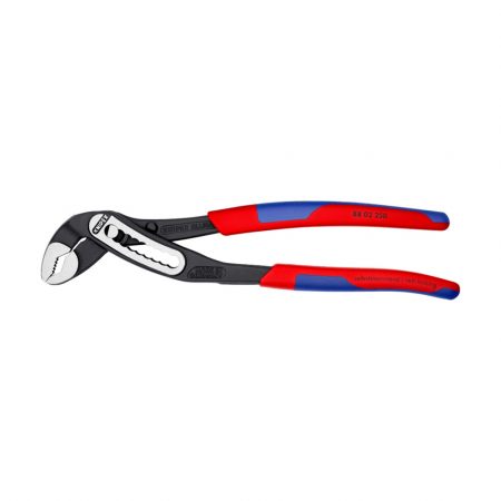 Clesti KNIPEX instalatori - Cleste reglabil, KNIPEX Alligator, 250 mm, instalatii sanitare, cleste papagal, dispozitiv autoblocare, manere multicomponent, 88 02 250