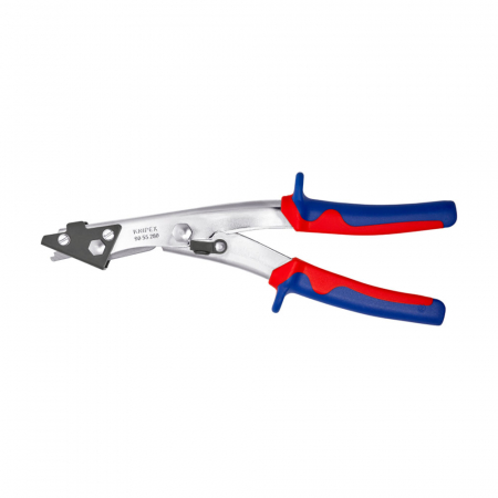 Scule de mana electricieni - Cleste foarfeca, taiat tabla, 280 mm, cromat, manere multicomponent, KNIPEX 90 55 280