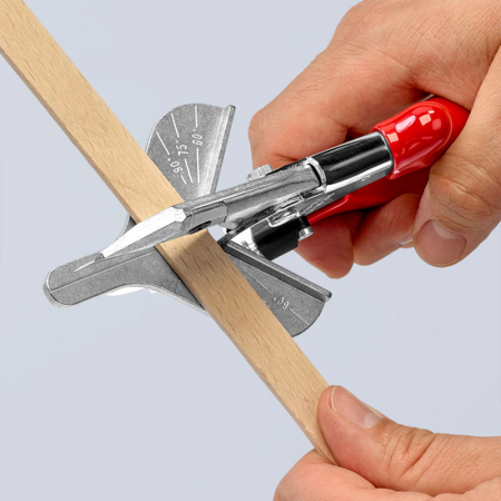 KNIPEX Mitre Shears, for plastic and rubber profiles, 45° angle cut, 215 mm, 94 35 215 [5]