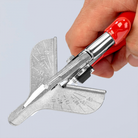 KNIPEX Mitre Shears, for plastic and rubber profiles, 45° angle cut, 215 mm, 94 35 215 [1]