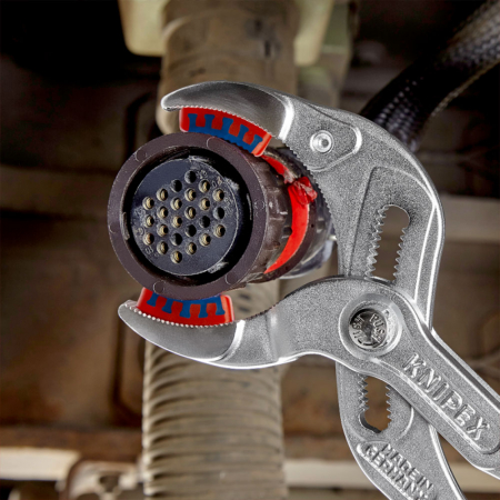Cleste reglabil, KNIPEX Cobra, 250 mm pentru instalatori, cleste papagal, dispozitiv autoblocare, zincat, manere plastic, cleste aligator, 81 13 250 [7]