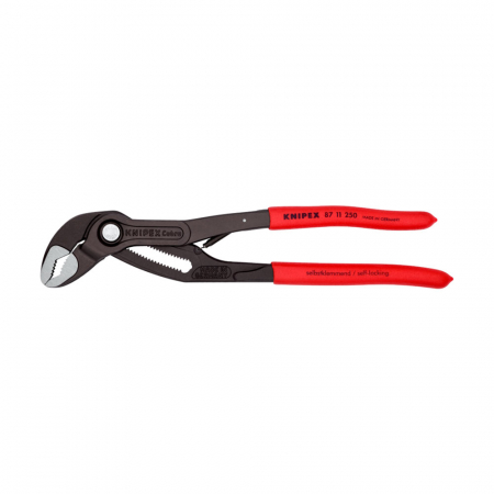 Cobra adjustable pliers - KNIPEX Cobra, 250 mm adjustable pliers with spring, for installers, parrot pliers, self-locking device, plastic handle, alligator pliers, 87 11 250