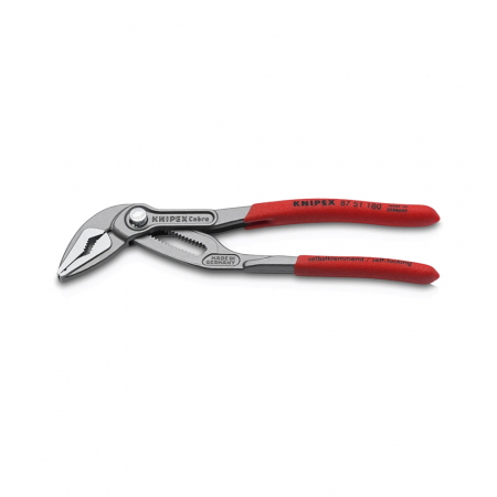 Cleste reglabil, KNIPEX Cobra Extra Slim, 180 mm, instalatii sanitare, automotive, cleste papagal, dispozitiv autoblocare, manere plastic, 87 51180 [12]