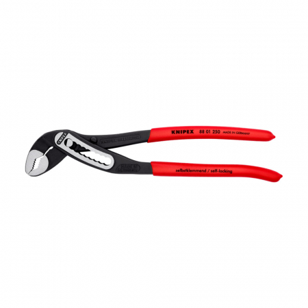 Clesti KNIPEX instalatori - Cleste reglabil, KNIPEX Alligator, 250 mm, instalatii sanitare, cleste papagal, dispozitiv autoblocare, manere plastic, 88 01 250