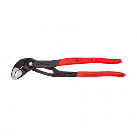 Clesti KNIPEX instalatori - Cleste reglabil, KNIPEX Cobra QuickSet, 300 mm pentru instalatori, cleste papagal, dispozitiv autoblocare, manere plastic, cleste aligator, 87 21 300