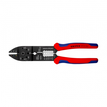 Clesti sertizare - Cleste sertizare, M 2,6; M 3; M 3,5; M 4 si M 5, manere multicomponent, 230 mm, KNIPEX 97 21 215