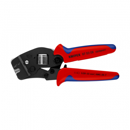Crimping Pliers - Crimping Pliers for wire ferrules, self-adjusting, up to 10 mm², multi-component handles, 190 mm, KNIPEX 97 53 08