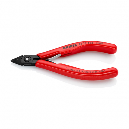 Electronics Diagonal Cutter, 125mm, plastic handle, Ø 0,9 mm, KNIPEX 75 22 125 [3]